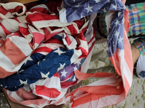 FLAG RETIREMENT CEREMONY MAY 2015