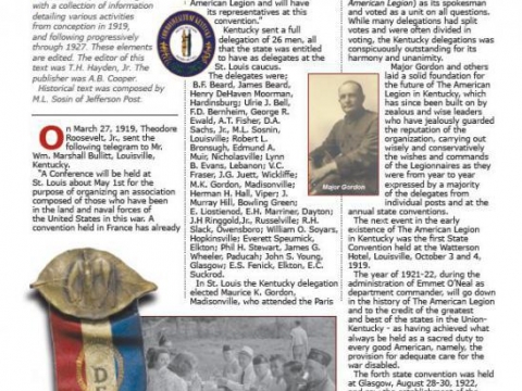 HISTORY OF DEPT. OF KENTUCKY
