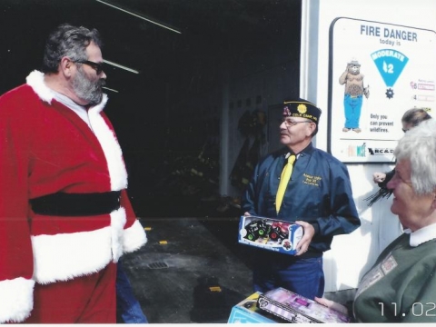 Legion Donation to Toys for Tots