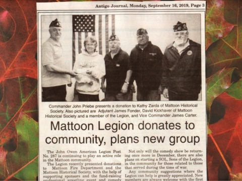 Post 287 in the News.