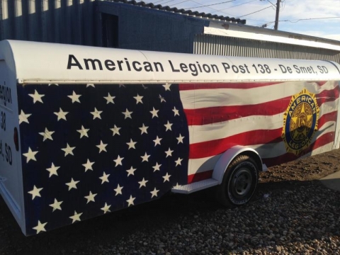 De Smet Post 138 Flag Trailer