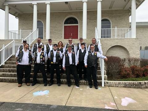 American Legion Riders of Post 148 paying our respects to a Vietnam Veteran. RIP Uncle Mike