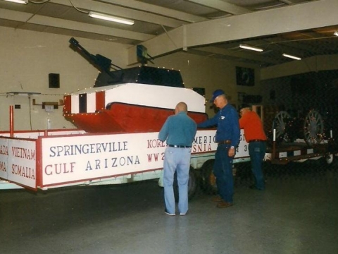 Post 30 Participatiion in Annual Fourth of July Parade in Springerville