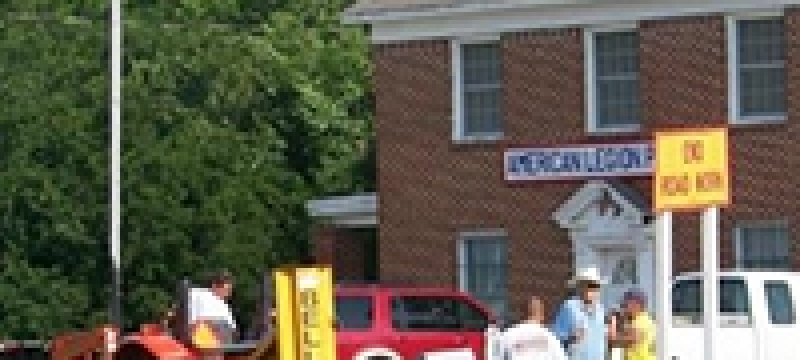 How did Post 163 in Texas help its community remember World War II?